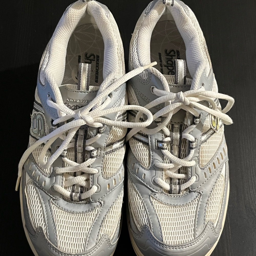 Skechers Shape Ups, White, Woman's